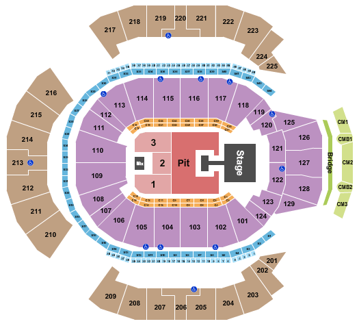 Chase Center Demi Lovato Seating Chart